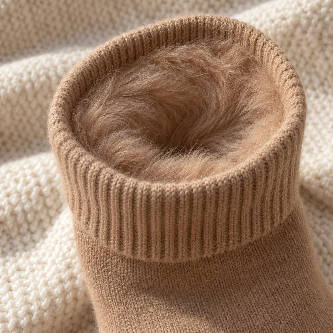 The Cherish Company — Soft Fleece House Socks for Lazy Mornings in Brown