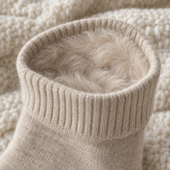 The Cherish Company — Soft Fleece House Socks for Lazy Mornings in Khaki