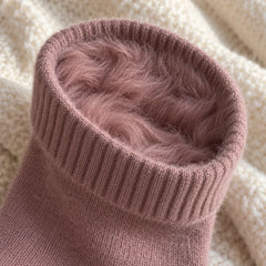 The Cherish Company — Soft Fleece House Socks for Lazy Mornings in Rose