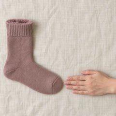 The Cherish Company — Soft Fleece House Socks for Lazy Mornings in Rose