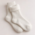 The Cherish Company — Soft Fleece House Socks for Lazy Mornings in White