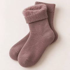 The Cherish Company — Soft Fleece House Socks for Lazy Mornings in Rose