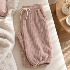 The Cherish Company — Relaxed Fleece Lounge Sweatpants in Pink