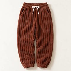 The Cherish Company — Relaxed Fleece Lounge Sweatpants in Brown