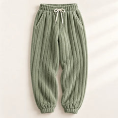 The Cherish Company — Relaxed Fleece Lounge Sweatpants in Green