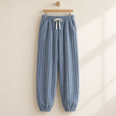 The Cherish Company — Relaxed Fleece Lounge Sweatpants in Blue