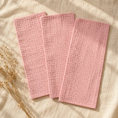 The Cherish Company — Baby Burp Cloths in Absorbent Muslin in Pink