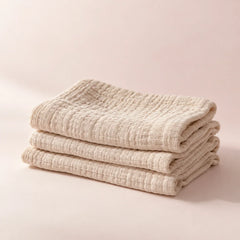 The Cherish Company — Baby Burp Cloths in Absorbent Muslin in Dune