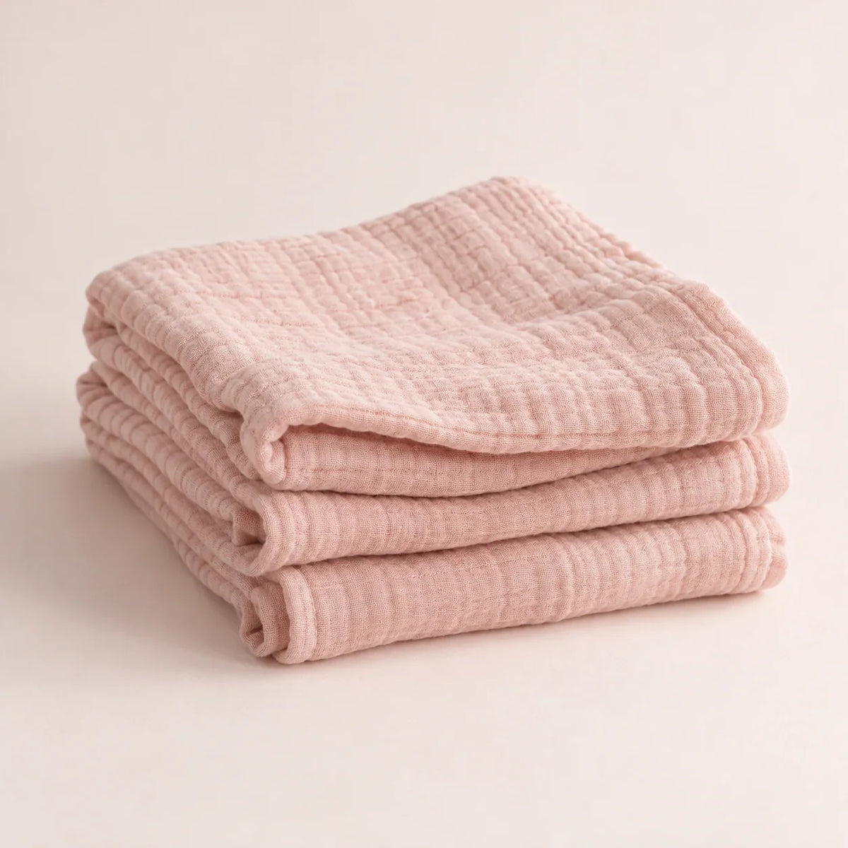 The Cherish Company — Baby Burp Cloths in Absorbent Muslin in Pink