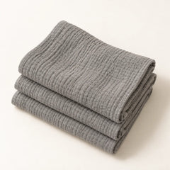The Cherish Company — Baby Burp Cloths in Absorbent Muslin in Gray