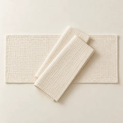 The Cherish Company — Baby Burp Cloths in Absorbent Muslin in White