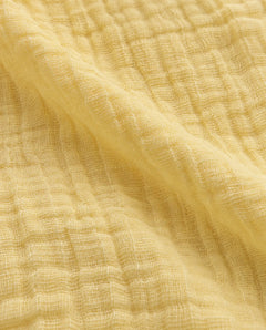 The Cherish Company — Collared Muslin Shorts Pajama Set in Yellow
