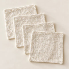 The Cherish Company — Six-Pack Muslin Face Cloths in White