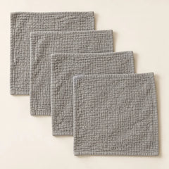 The Cherish Company — Six-Pack Muslin Face Cloths in Grey