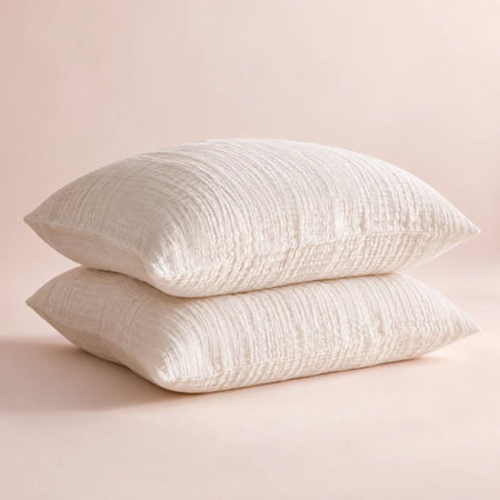 The Cherish Company — Pair of Standard Muslin Pillowcases in White
