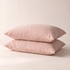 The Cherish Company — Pair of Standard Muslin Pillowcases in Pink