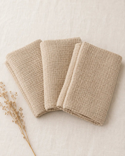 The Cherish Company — Multi-Use Muslin Baby Swaddle in Dune