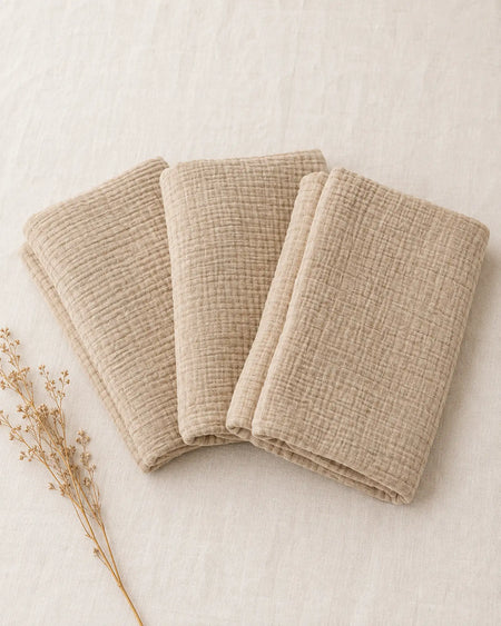 The Cherish Company — Multi-Use Muslin Baby Swaddle in Dune