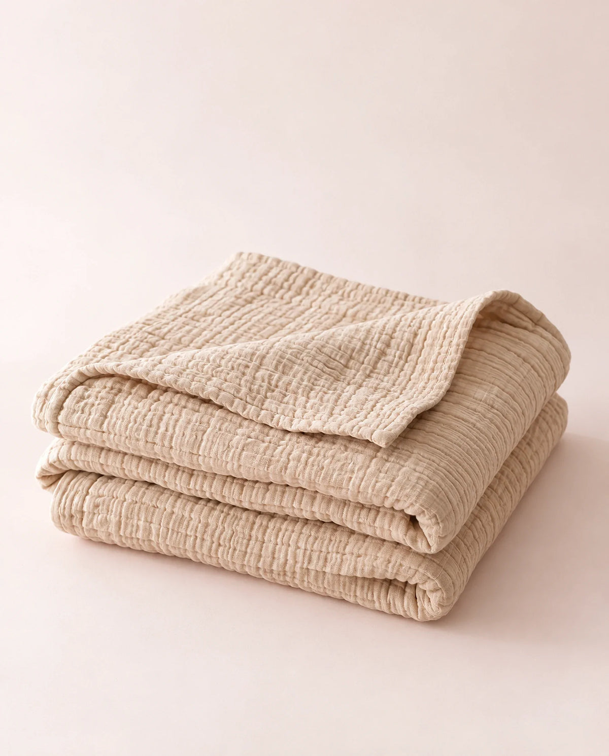 The Cherish Company — AltiCoddle™ Premium Extra-Thick Muslin Blanket in Dune