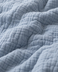 The Cherish Company — AltiCoddle™ Premium Extra-Thick Muslin Blanket in Blue