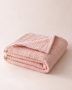 The Cherish Company — AltiCoddle™ Premium Extra-Thick Muslin Blanket in Pink