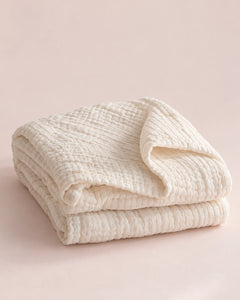 The Cherish Company — AltiCoddle™ Premium Extra-Thick Muslin Blanket in White