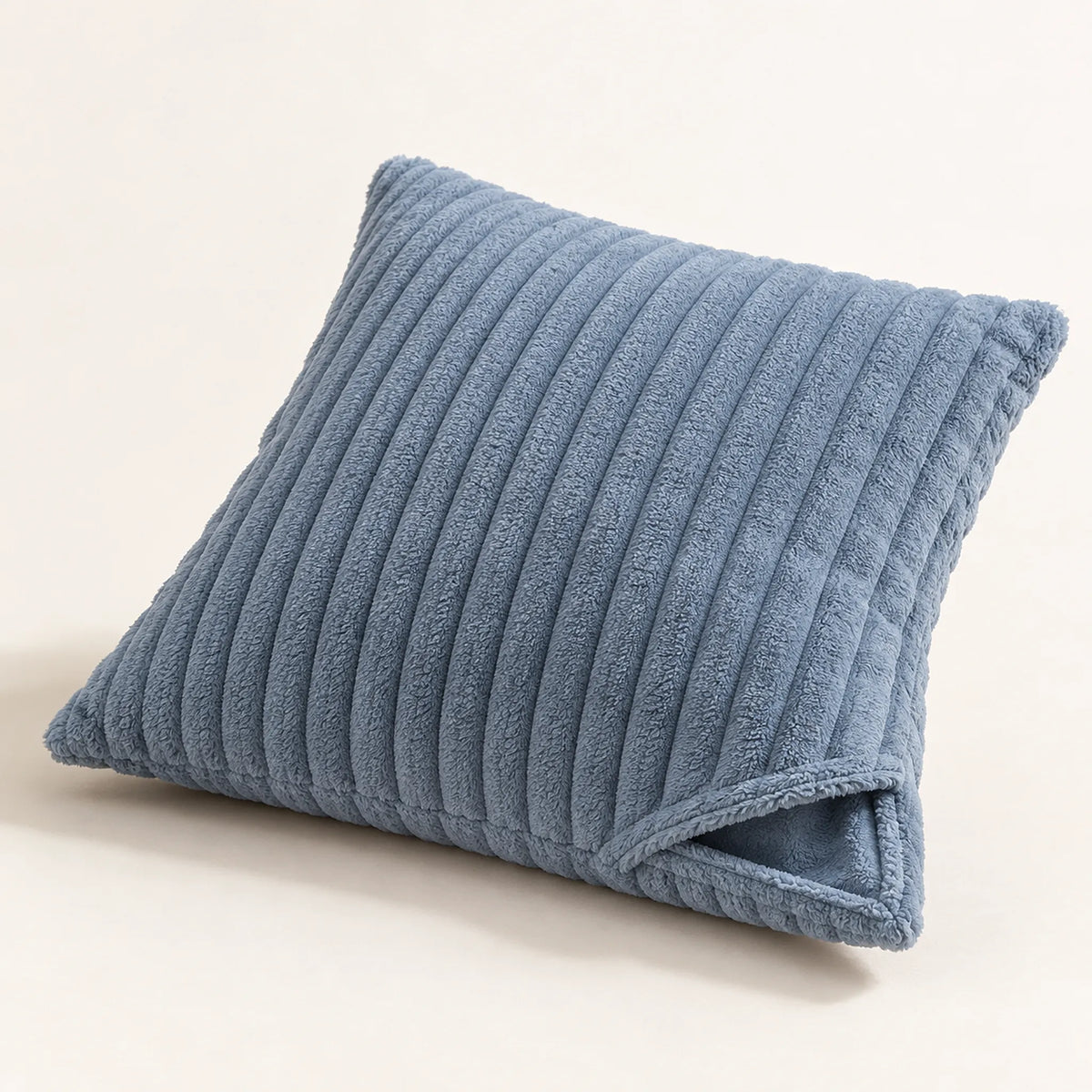 The Cherish Company — Single Square Fleece Pillowcase in Blue