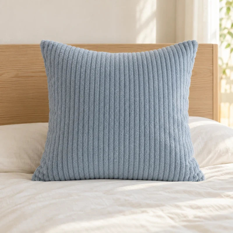 The Cherish Company — Single Square Fleece Pillowcase in Blue