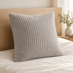 The Cherish Company — Single Square Fleece Pillowcase in Light Grey