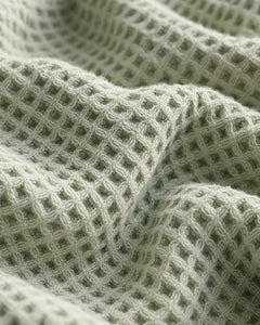 The Cherish Company — LumiBliss™ Cotton Waffle Weave Blanket in Light Green