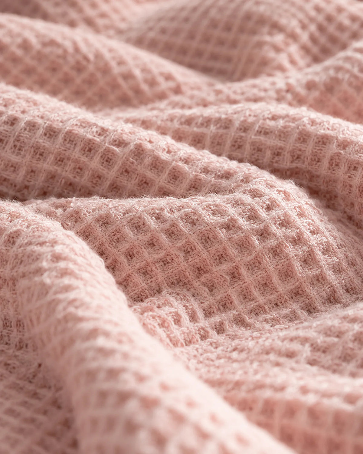 The Cherish Company — LumiBliss™ Cotton Waffle Weave Blanket in Pink
