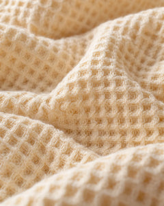 The Cherish Company — LumiBliss™ Cotton Waffle Weave Blanket in Yellow