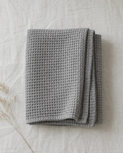The Cherish Company — LumiBliss™ Cotton Waffle Weave Blanket in Grey