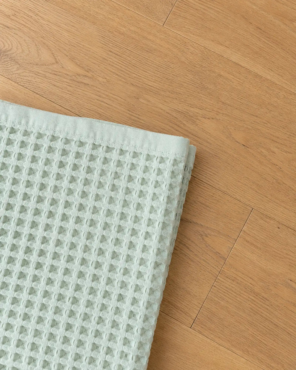 The Cherish Company — LumiBliss™ Cotton Waffle Weave Blanket in Light Green