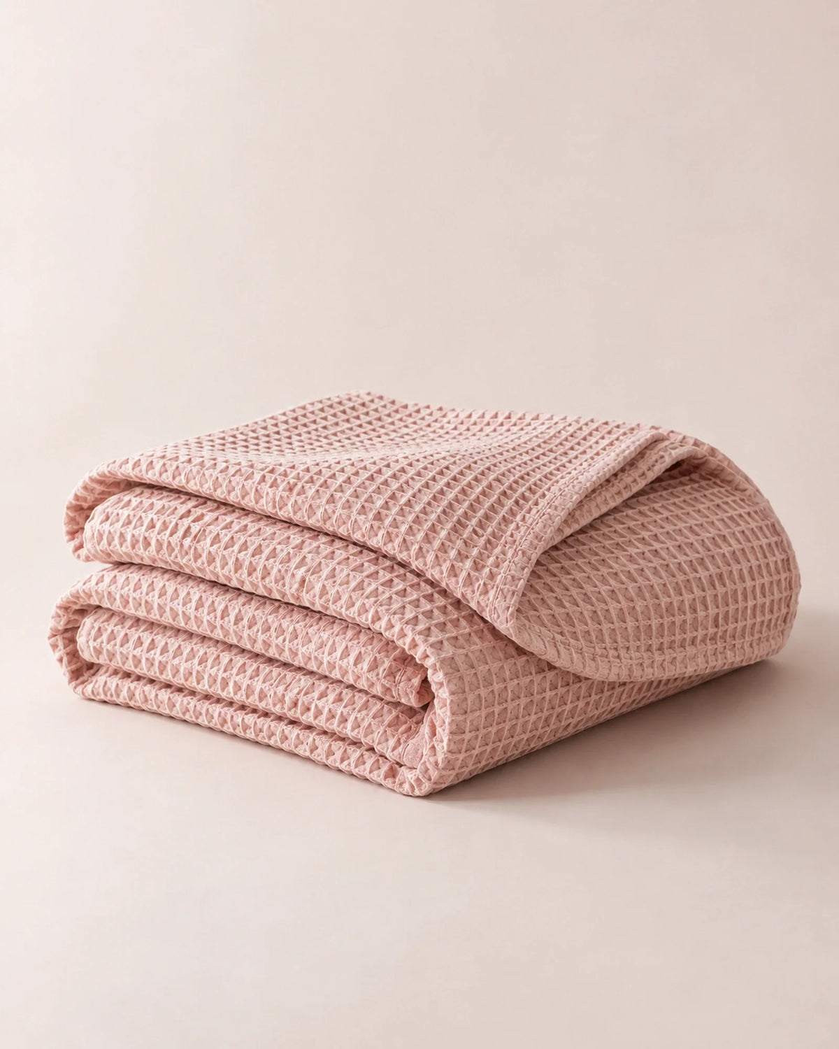 The Cherish Company — LumiBliss™ Cotton Waffle Weave Blanket in Pink