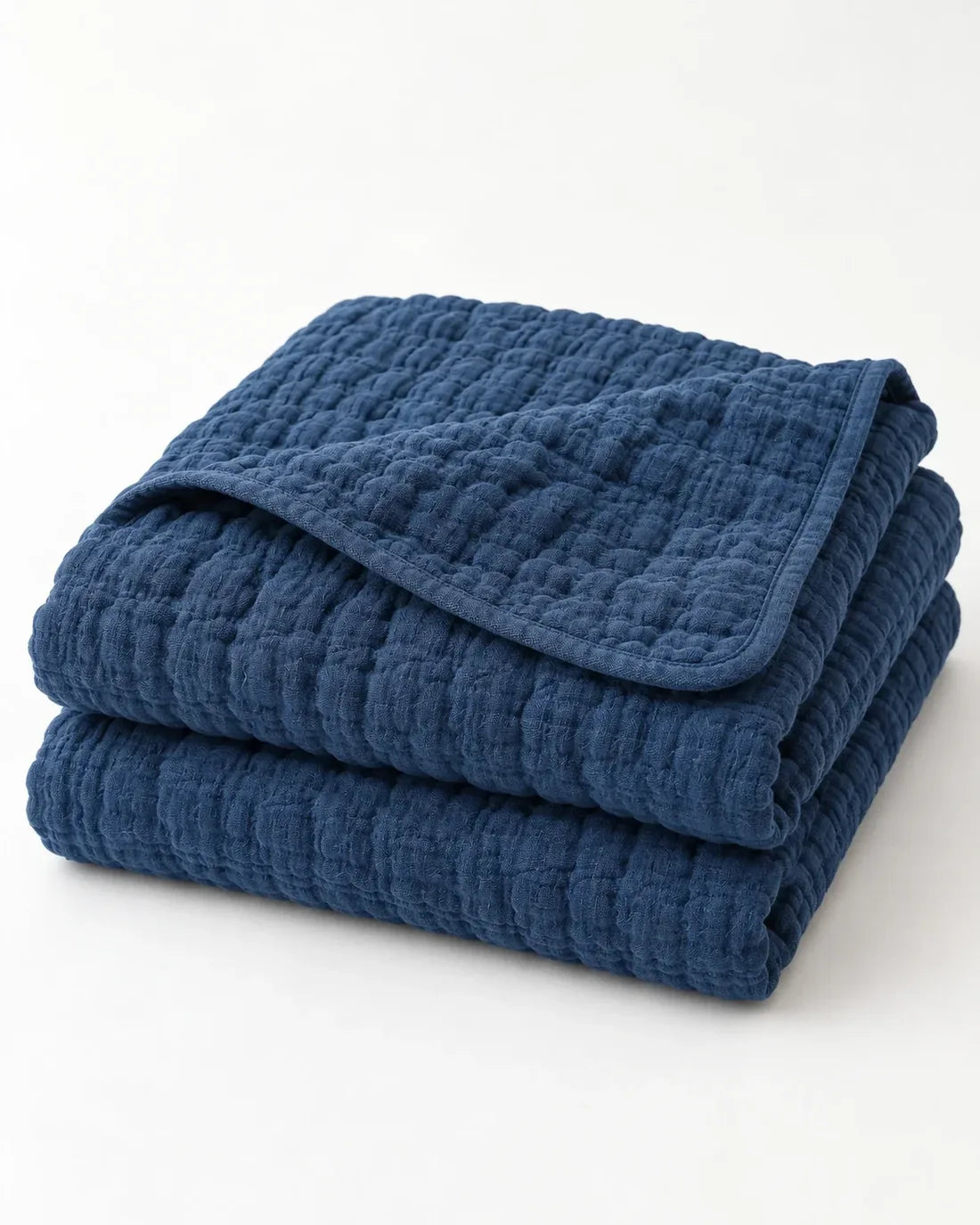 The Cherish Company — AltiCoddle™ Six-Layer Muslin Cotton Blanket in Blue